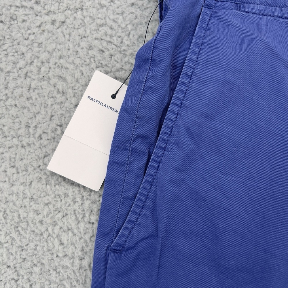Polo Ralph Lauren Mens Chino Shorts Size 35 Royal Blue 10 Inch Cotton NWT - Picture 14 of 14